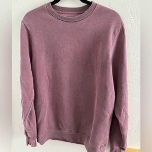 PacSun Burgundy Vintage Wash Crew Neck Sweatshirt